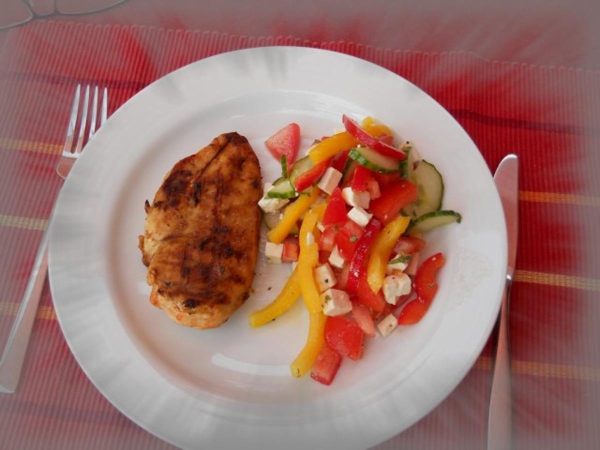 Bunter Salat mit Paprika und Gurke - Rezept - Bild Nr. 9