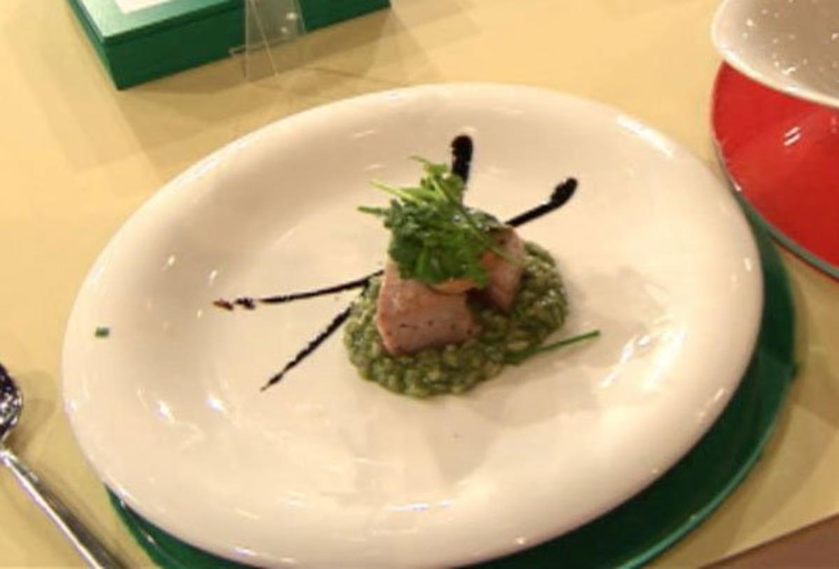 Thunfisch-Tataki mit auf Kräuterrisotto (Sebastian Deyle) - Rezept