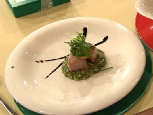 Thunfisch-Tataki mit auf Kräuterrisotto (Sebastian Deyle) - Rezept