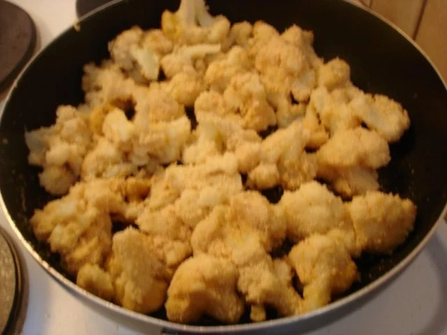 Rezept: Kalbsschnitzel mit gebratenen Blumenkohl und Tatarska Omacka Sauce Bild Nr. 6 Kalbsschnitzel mit gebratenen Blumenkohl und Tatarska Omacka Sauce - Rezept - Bild Nr. 6