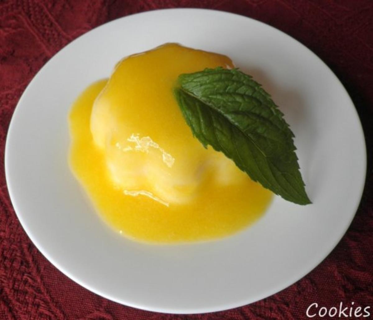 Cremiges Limetten - Dessert mit beschwipster Mangosoße - Rezept - Bild Nr. 3