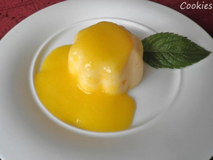 Cremiges Limetten - Dessert mit beschwipster Mangosoße - Rezept ...