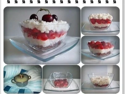 Milchreis mit frischen Kirschen und Erdbeeren - Rezept - Bild Nr. 2