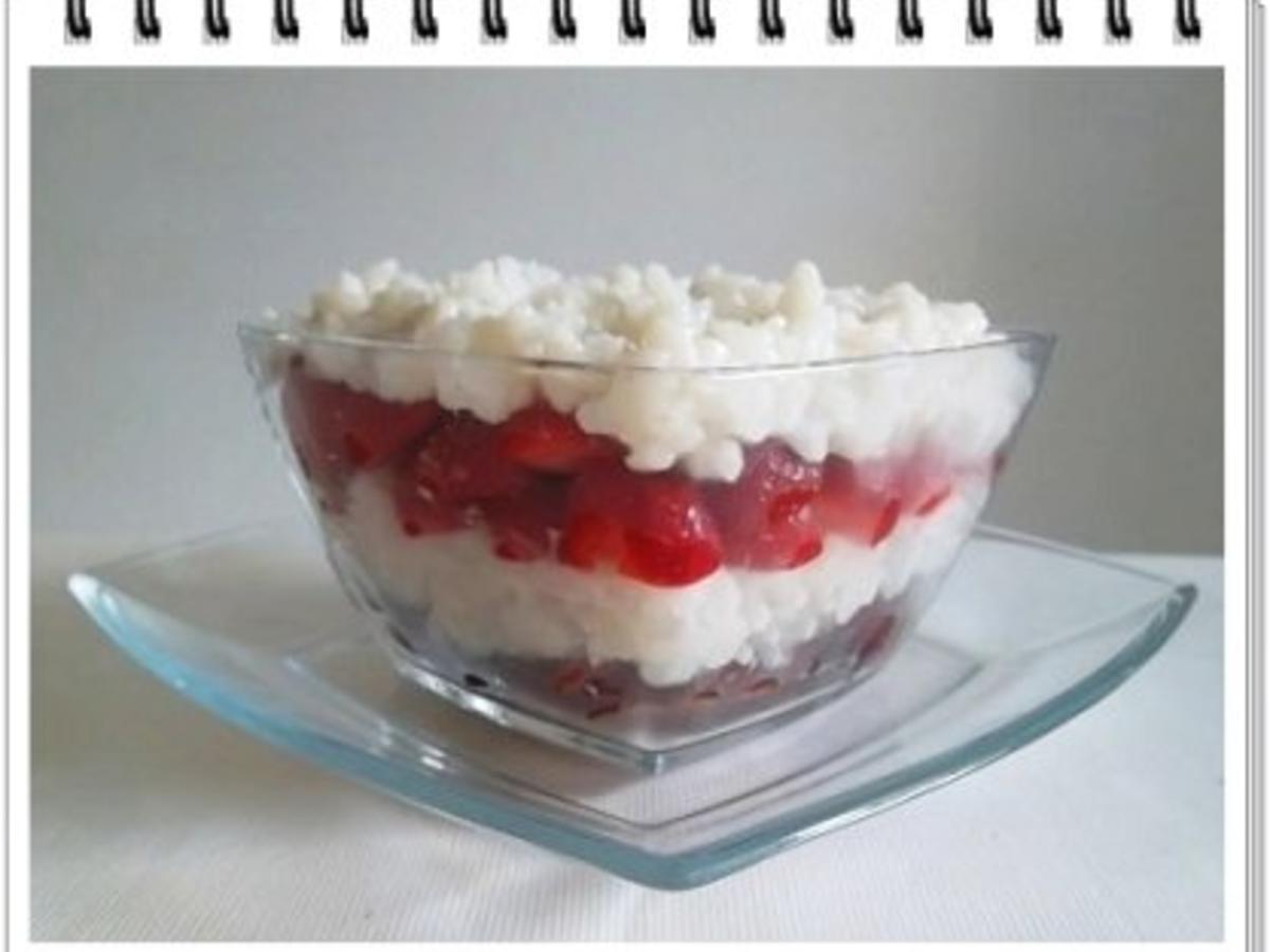 Milchreis mit frischen Kirschen und Erdbeeren - einfach - von 2010Herford Milchreis mit frischen Kirschen und Erdbeeren - einfach - von 2010Herford