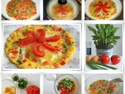 Sommerliches  Omelett mit Blümchen - Rezept - Bild Nr. 13