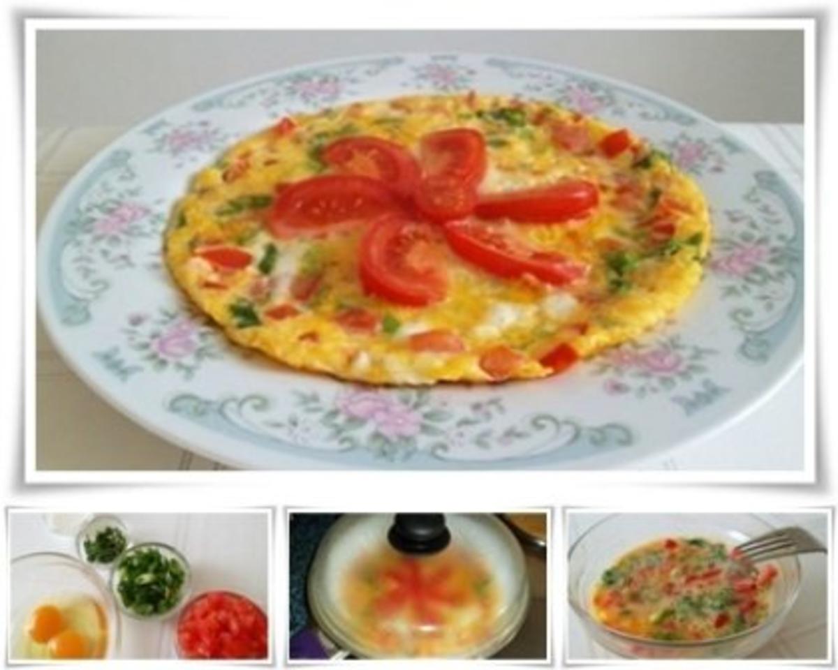 Sommerliches  Omelett mit Blümchen - Rezept - Bild Nr. 15