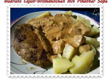 Rezept: Geflügel: Cajun-Grillhähnchen mit Pikanter Soße Geflügel: Cajun-Grillhähnchen mit Pikanter Soße - Rezept
