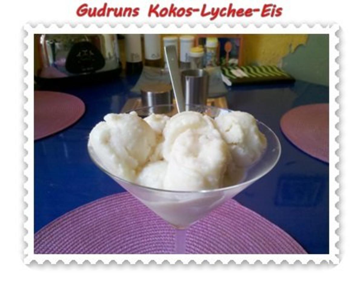 Eis: Kokos-Lychee-Eis - Rezept