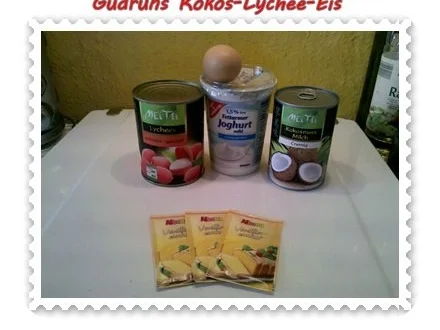 Eis: Kokos-Lychee-Eis - Rezept - Bild Nr. 2