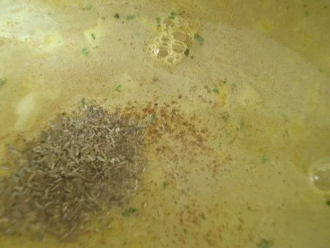 Rezept: Pilzsuppe mit gerösteten Kartoffeln Bild Nr. 7 Pilzsuppe mit gerösteten Kartoffeln - Rezept - Bild Nr. 7