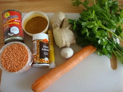 Rezept: "Indische Linsensuppe" Bild Nr. 2 "Indische Linsensuppe" - Rezept - Bild Nr. 2