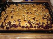 Kirsch - Streuselkuchen für ein Blech ca.20 Stk. - Rezept