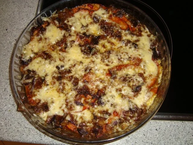 Kürbisscheiben überbacken - Rezept