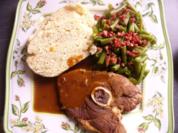 Lammkeule und grüne Bohnen - Rezept