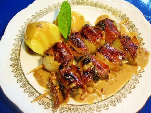 Leberspießchen nach Saltimbocca-Art ... - Rezept