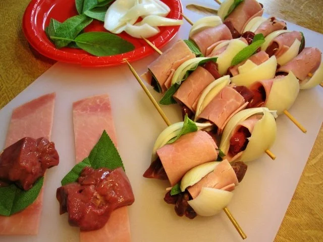 Leberspießchen nach Saltimbocca-Art ... - Rezept - Bild Nr. 3