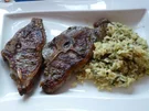 Rezept: Lammkotlette mariniert mit wildem Kräuterreis Lammkotlette mariniert mit wildem Kräuterreis - Rezept
