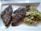 Lammkotlette mariniert mit wildem Kräuterreis - Rezept