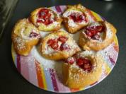 Erdbeerteilchen oder Päckchen - Rezept