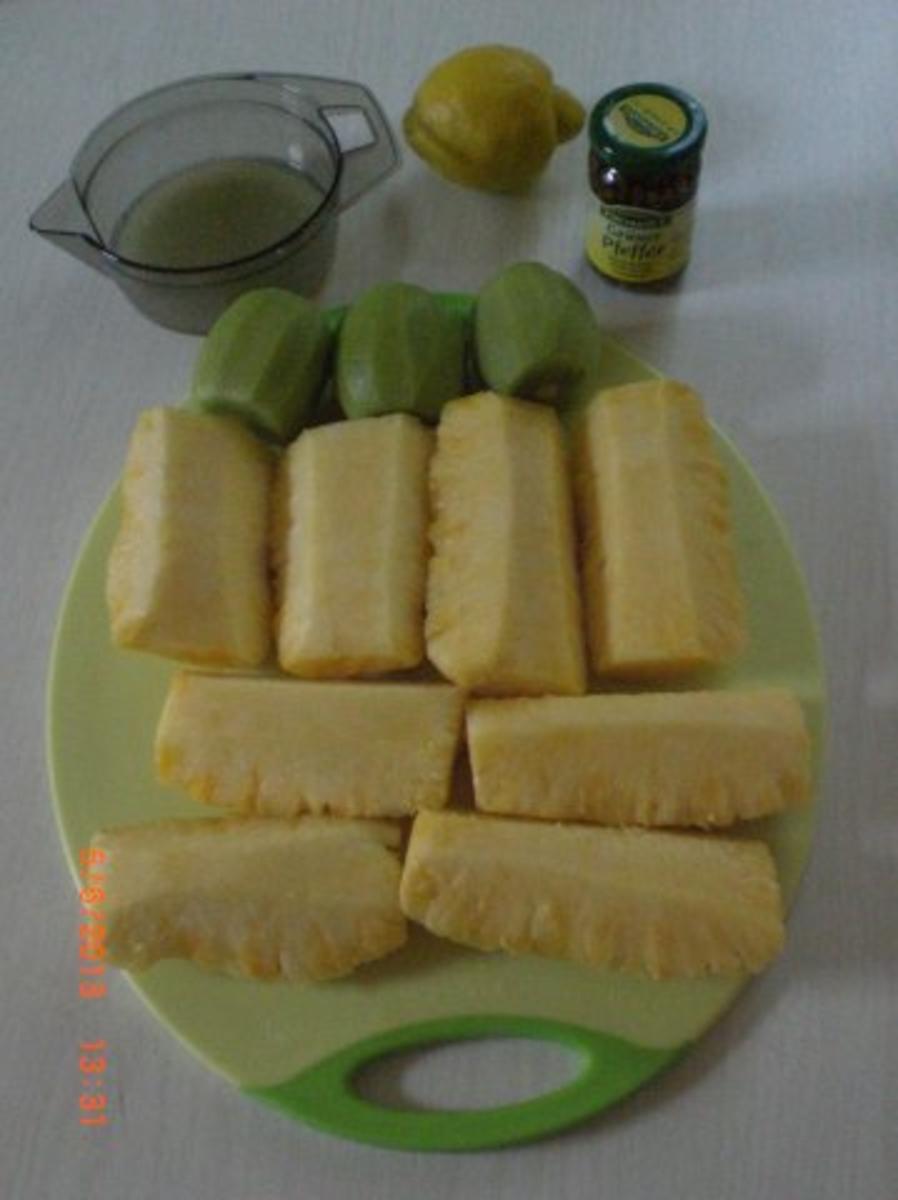 Ananas-Marmelade mit grünem Pfeffer - Rezept