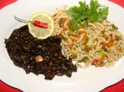 Meeresfrüchte : Ahab's Pulporagout in Tintensoße - Rezept