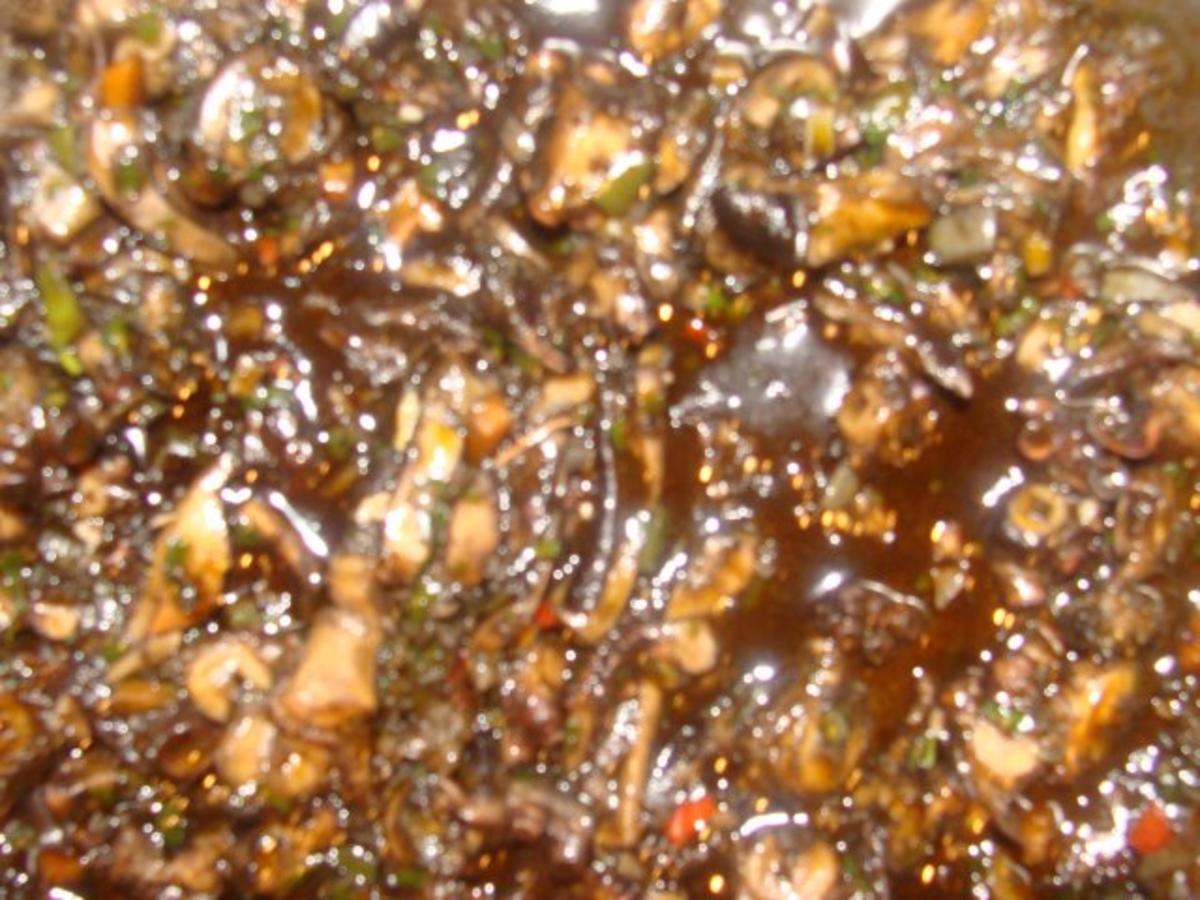 Meeresfrüchte : Ahab's Pulporagout in Tintensoße - Rezept - Bild Nr. 2
