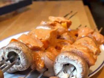 Rezept: Marinierte Hähnchenspieße Bild Nr. 10 Marinierte Hähnchenspieße - Rezept - Bild Nr. 10