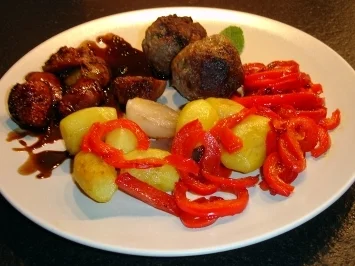 Rindfleischbällchen mit Minze - Rezept