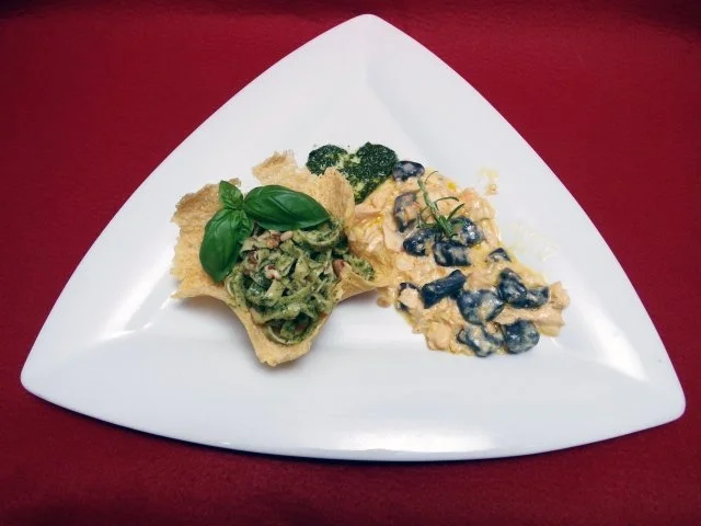 Rezept: Duetto di pasta bianco e nero Duetto di pasta bianco e nero - Rezept