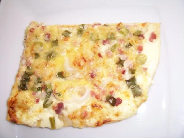 Flammkuchen mit Käse überbacken - Rezept - Bild Nr. 11