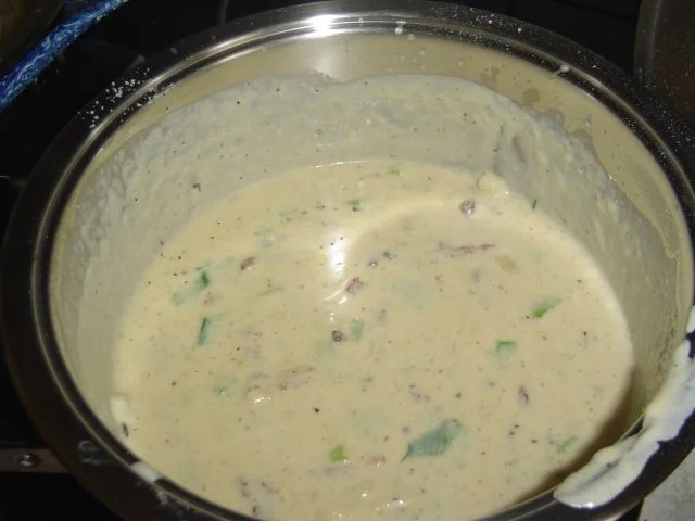 Rezept: Lauchspecksoße zu Spaghetti Bild Nr. 6 Lauchspecksoße zu Spaghetti - Rezept - Bild Nr. 6