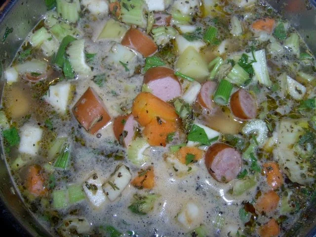 Kartoffelsuppe mit Kasseler Nackenkotelett - Rezept