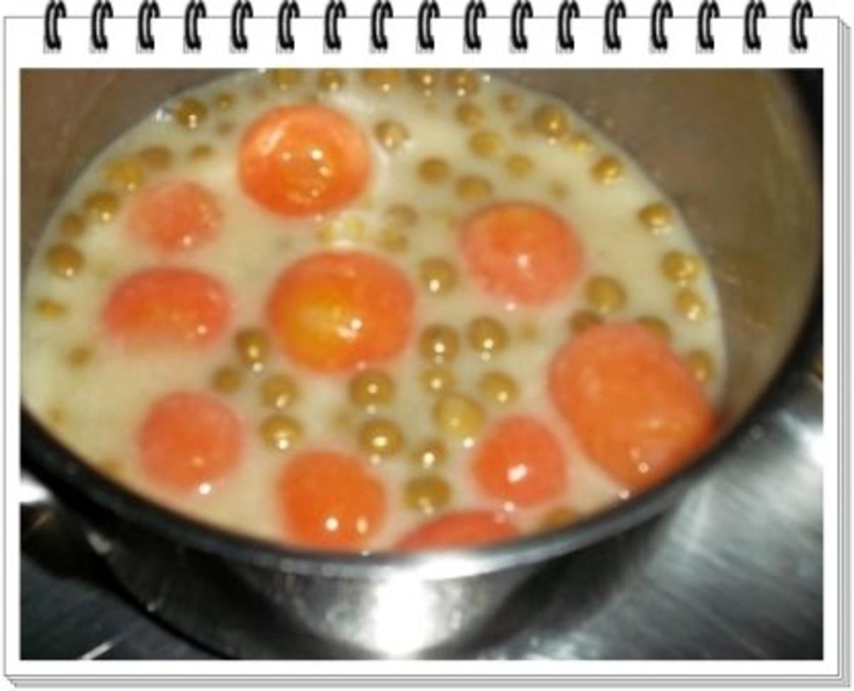 Würzige Stampfkartoffeln mit  Bulette und Gemüse dazu. - Rezept - Bild Nr. 7
