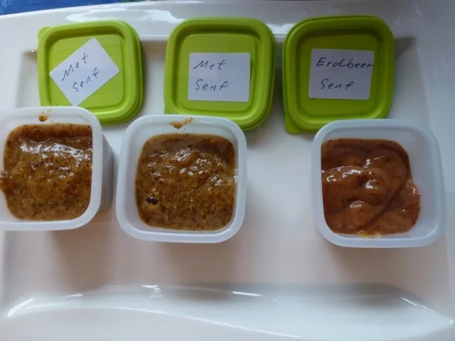 Würzige Senfkreationen, Metsenf, Erdbeersenf - Rezept