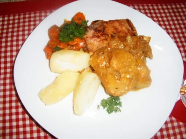 Rezept: Apfel-Zwiebel-Kasseler Apfel-Zwiebel-Kasseler - Rezept