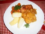 Apfel-Zwiebel-Kasseler - Rezept