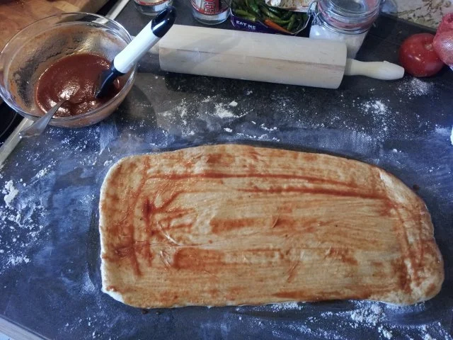 Ciabatta-Pizzabrötchen gefüllt - Rezept