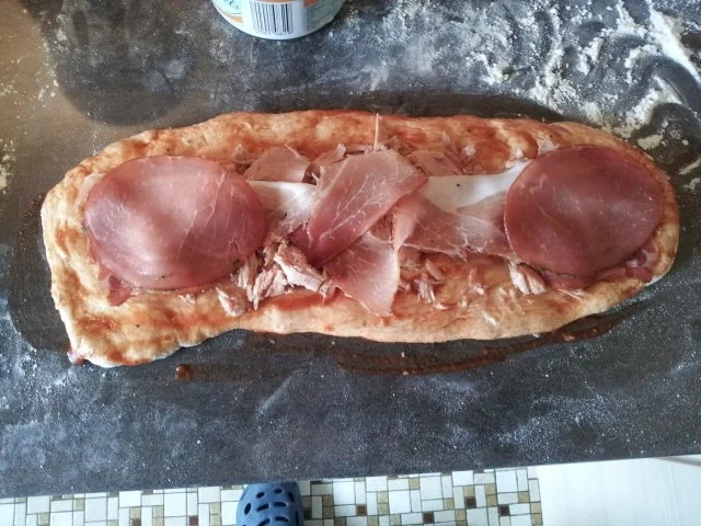 Ciabatta-Pizzabrötchen gefüllt - Rezept - Bild Nr. 3