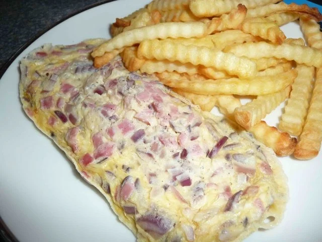 Käse-Schinken-Omlett - Rezept