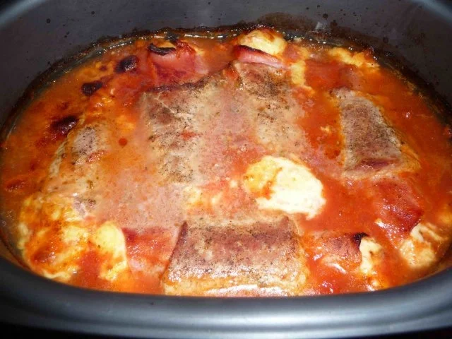 Schweineroulade im Tomatenbett - Rezept - Bild Nr. 9