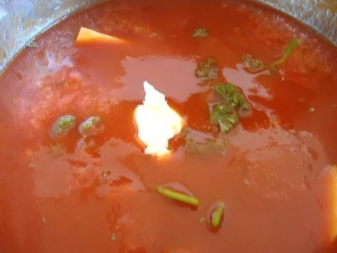 ein scharfes Tomatensüppchen mit feiner Einlage - Rezept - Bild Nr. 5