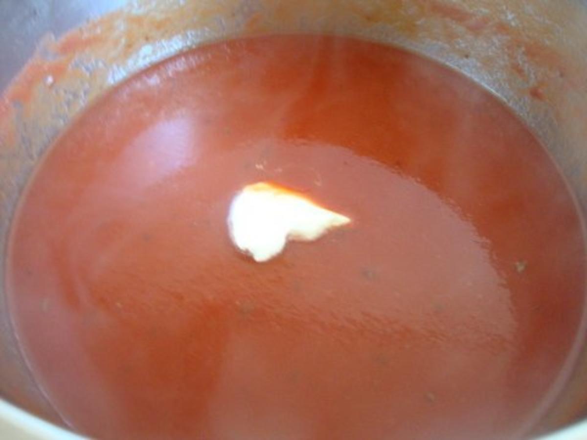 ein scharfes Tomatensüppchen mit feiner Einlage - Rezept - Bild Nr. 6
