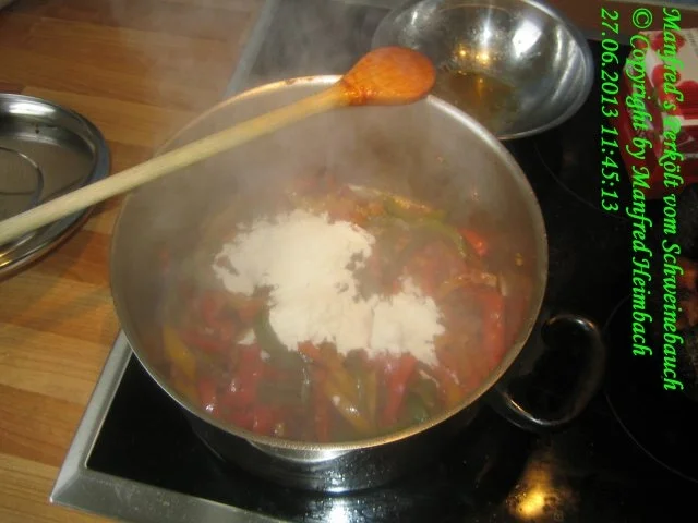 Fleisch – Manfred’s Perkölt vom Schweinebauch - Rezept - Bild Nr. 2