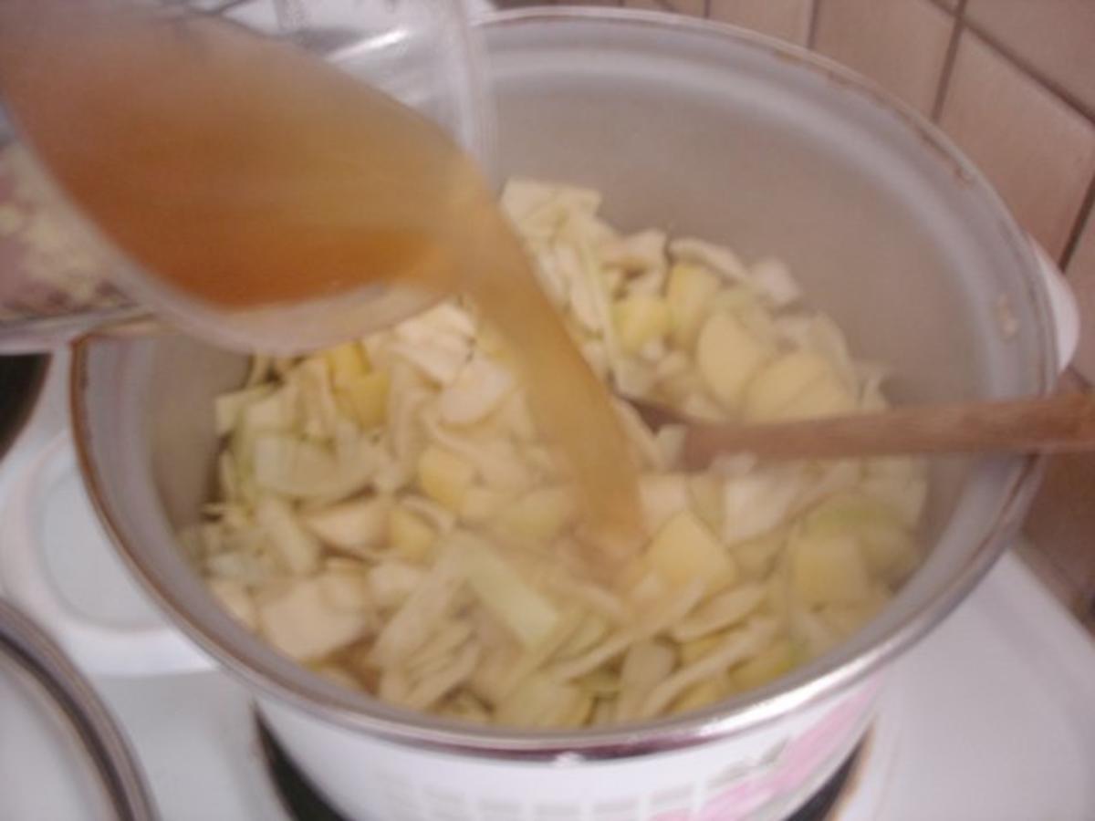 Weißkohl-Kartoffelcreme-Suppe - Rezept - Bild Nr. 7