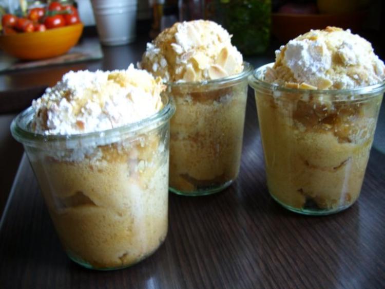 Kuchen im Glas: Apfel Mandel - einfach - von kuechenschelle