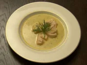Gurkensuppe mit Lachs (Ivan Strano) - Rezept
