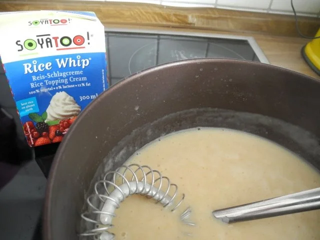 Rezept: Spargel in Reis-Schlagcreme mit Schnittlauchkartoffeln und Gurkensalat Bild Nr. 11 Spargel in Reis-Schlagcreme mit Schnittlauchkartoffeln und Gurkensalat - Rezept - Bild Nr. 11