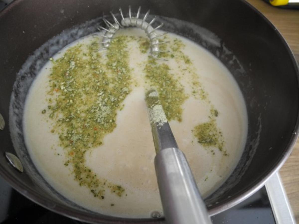 Spargel in Reis-Schlagcreme mit Schnittlauchkartoffeln und Gurkensalat - Rezept - Bild Nr. 12