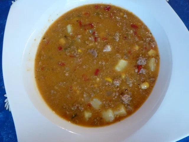 Rezept: Suppe nach Gyros-Art Bild Nr. 3 Suppe nach Gyros-Art - Rezept - Bild Nr. 3