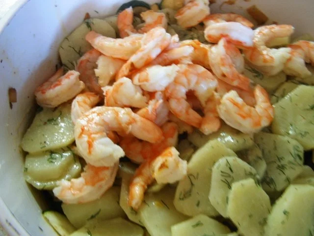 Rezept: Garnelen-Kartoffelauflauf Bild Nr. 7 Garnelen-Kartoffelauflauf - Rezept - Bild Nr. 7